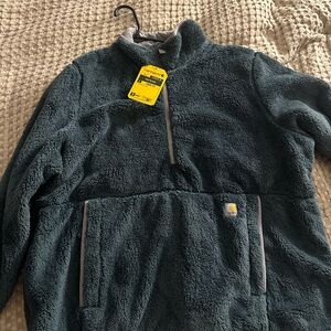 Carhartt Dark Green Fleece Sweatshirt
